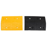 Vidaxx Bodenschwelle 323x32,5x4 cm Gummi gelb und schwarz