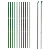 VidaXL Maschendrahtzaun 2,2x25 m verzinkter Stahl grün