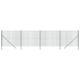 VidaXL Maschendrahtzaun 1,8x10 m verzinkter Stahl grün