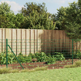 VidaXL Maschendrahtzaun 1x25 m verzinkter Stahl grün
