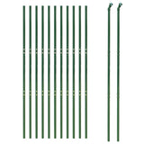 VidaXL Maschendrahtzaun 1,8x25 m verzinkter Stahl grün