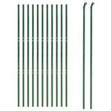 VidaXL Maschendrahtzaun 2x25 m verzinkter Stahl grün