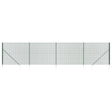 Vidaxxl Maschendrahtzaun mit Erdankern 1,8x10 m grün