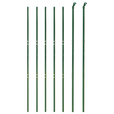 VidaXL Maschendrahtzaun mit Erdankern 1,4x10 m Grün