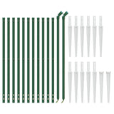 VidaXL Maschendrahtzaun mit Erdankern 1x25 m Grün