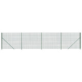 Vidaxxl Maschendrahtzaun mit Flansch 1,8x10 m grün