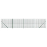 Vidaxxl Maschendrahtzaun mit Flansch 1,8x10 m grün