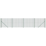 Vidaxxl Maschendrahtzaun mit Flansch 2,2x10 m grün
