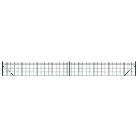 Vidaxl-Gitterzaun mit Flansch 1x10 m grün