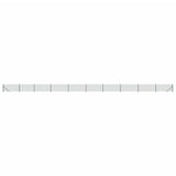Vidaxxl Maschendrahtzaun mit Flansch 0,8x25 m grün