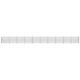 VidaXL Maschendrahtzaun mit Flansch 1,4x25 m Grün