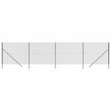 Vidaxl Maschendrahtzaun 1,6x10 m verzinkter Stahl Anthrazit