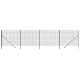 Vidaxl Maschendrahtzaun 2,2x10 m verzinkter Stahl Anthrazit