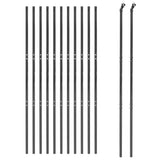 VidaXL Maschendrahtzaun 1,6 x 25 m, verzinkter Stahl, Farbe Anthrazit