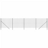 Vidaxl Maschendrahtzaun 1,8x10 m verzinkter Stahl Anthrazit