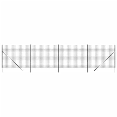 Vidaxl Maschendrahtzaun 1,8x10 m verzinkter Stahl Anthrazit