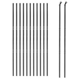 VidaXL Maschendrahtzaun 1,6 x 25 m, verzinkter Stahl, Farbe Anthrazit