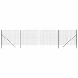 Vidaxl Maschendrahtzaun 2,2x10 m verzinkter Stahl Anthrazit