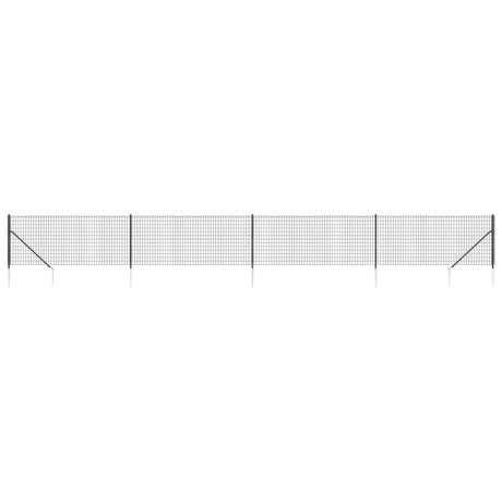 Vidaxl Maschendrahtzaun mit Erdankern 1x10 m Anthrazit