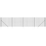 Vidaxxl Maschendrahtzaun mit Erdankern 1,8x10 m Anthrazit