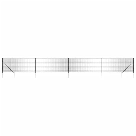 Vidaxl Maschendrahtzaun mit Erdankern 1x10 m Anthrazit