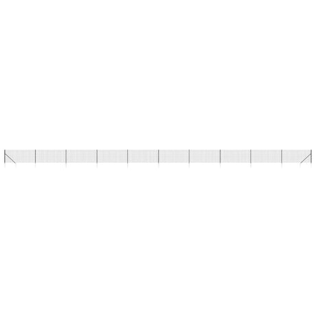VidaXL Maschendrahtzaun mit Erdankern 1x25 m Anthrazit