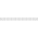 VidaXL Maschendrahtzaun mit Erdankern 2x25 m Anthrazit