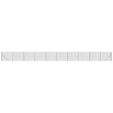 VidaXL Maschendrahtzaun mit Flansch 1,6x25 m Anthrazit