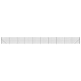 VidaXL Maschendrahtzaun mit Flansch 1,8x25 m Anthrazit