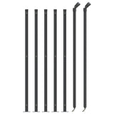 VidaXL Maschendrahtzaun mit Flansch 1,1x10 m Anthrazit