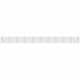 VidaXL Maschendrahtzaun mit Flansch 1,4x25 m Anthrazit