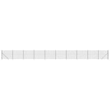 VidaXL Maschendrahtzaun mit Flansch 1,6x25 m Anthrazit