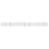 VidaXL Maschendrahtzaun mit Flansch 1,6x25 m Anthrazit