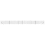 VidaXL Maschendrahtzaun mit Flansch 1,8x25 m Anthrazit