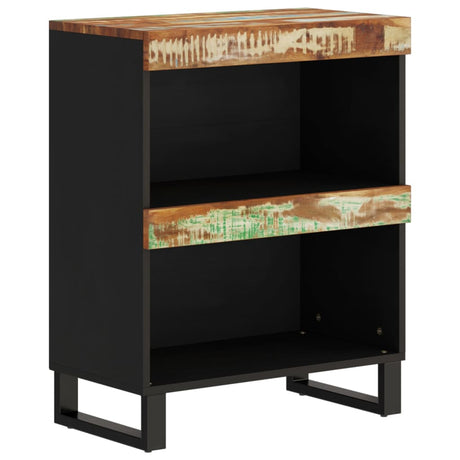 Vidaxl bijzetkast 60x33x75 cm massief gerecycled hout