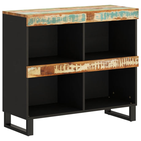 Vidaxl bijzetkast 85x33x75 cm massief gerecycled hout