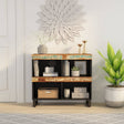 Vidaxl bijzetkast 85x33x75 cm massief gerecycled hout