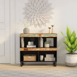 Vidaxl bijzetkast 85x33x75 cm massief gerecycled hout