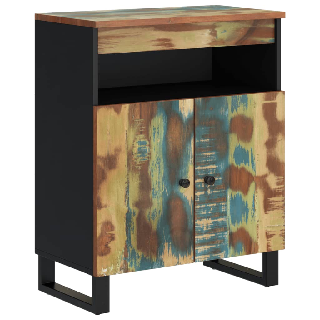 Vidaxl dressoir met 2 deuren 60x33x75 cm massief gerecycled hout