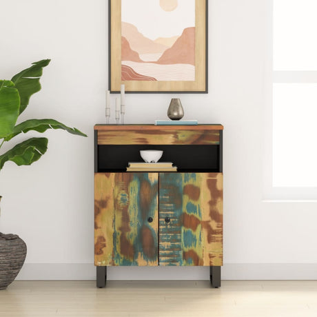 Vidaxl dressoir met 2 deuren 60x33x75 cm massief gerecycled hout