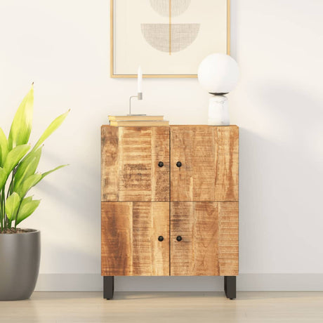Vidaxl dressoir met 4 deuren 60x33x75 cm massief mangohout