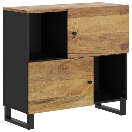 Vidaxl dressoir met 2 deuren 80x33x75 cm massief mangohout