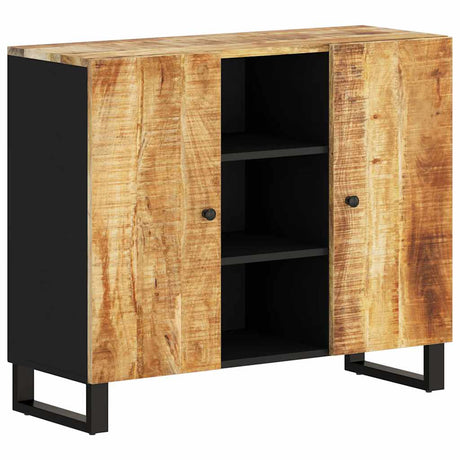 Vidaxl dressoir met 2 deuren 90x33x75 cm massief mangohout