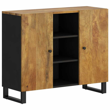 Vidaxl dressoir met 2 deuren 90x33x75 cm massief mangohout