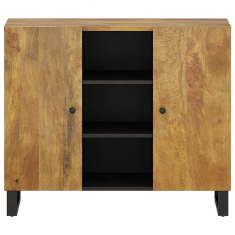 Vidaxl dressoir met 2 deuren 90x33x75 cm massief mangohout