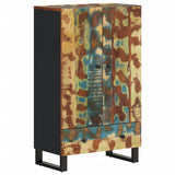 Vidaxl hoge kast met lade 60x33x100 cm gerecycled hout en ijzer