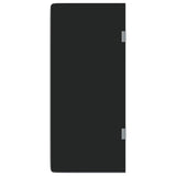 VidaXL Urinal-Trennwand zur Wandmontage, 90 x 40 cm, gehärtetes Glas, schwarz