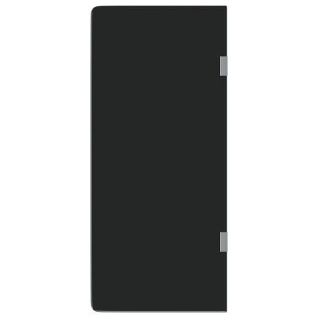 VidaXL Urinal-Trennwand zur Wandmontage, 90 x 40 cm, gehärtetes Glas, schwarz