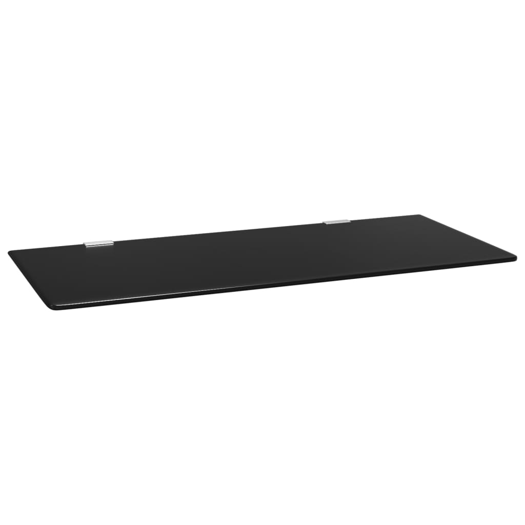 VidaXL Urinal-Trennwand zur Wandmontage, 90 x 40 cm, gehärtetes Glas, schwarz