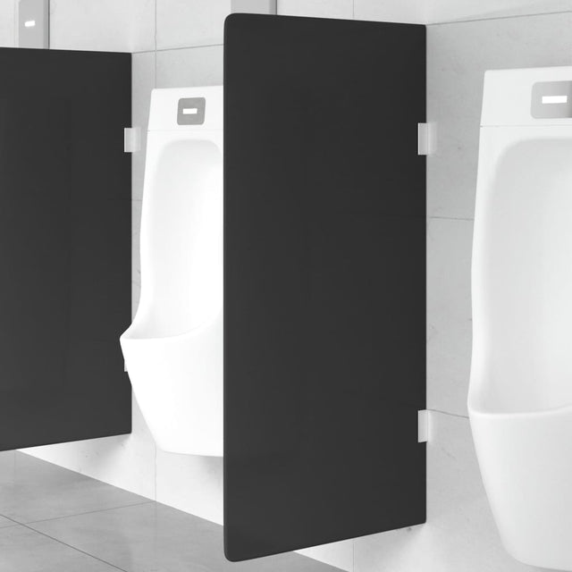Vidaxx Urinal Wandmontage 90x40 cm Hartglas schwarz